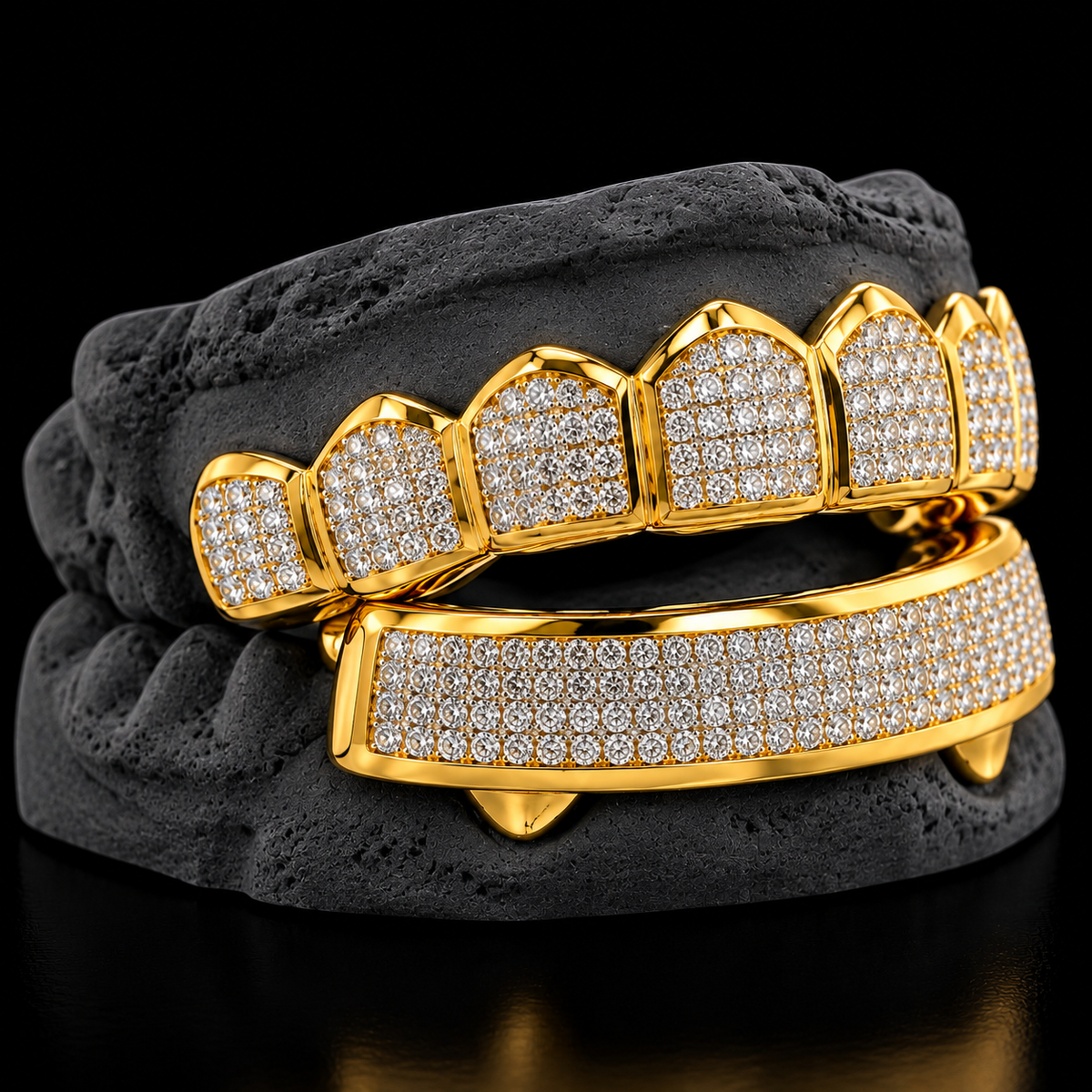 Travis Scott Custom Handset Princess Cut Invisible Set Grillz
