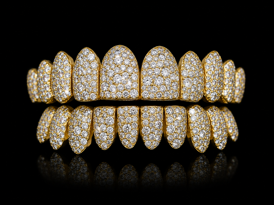 VVS Moissanite Snow Diamond Grillz