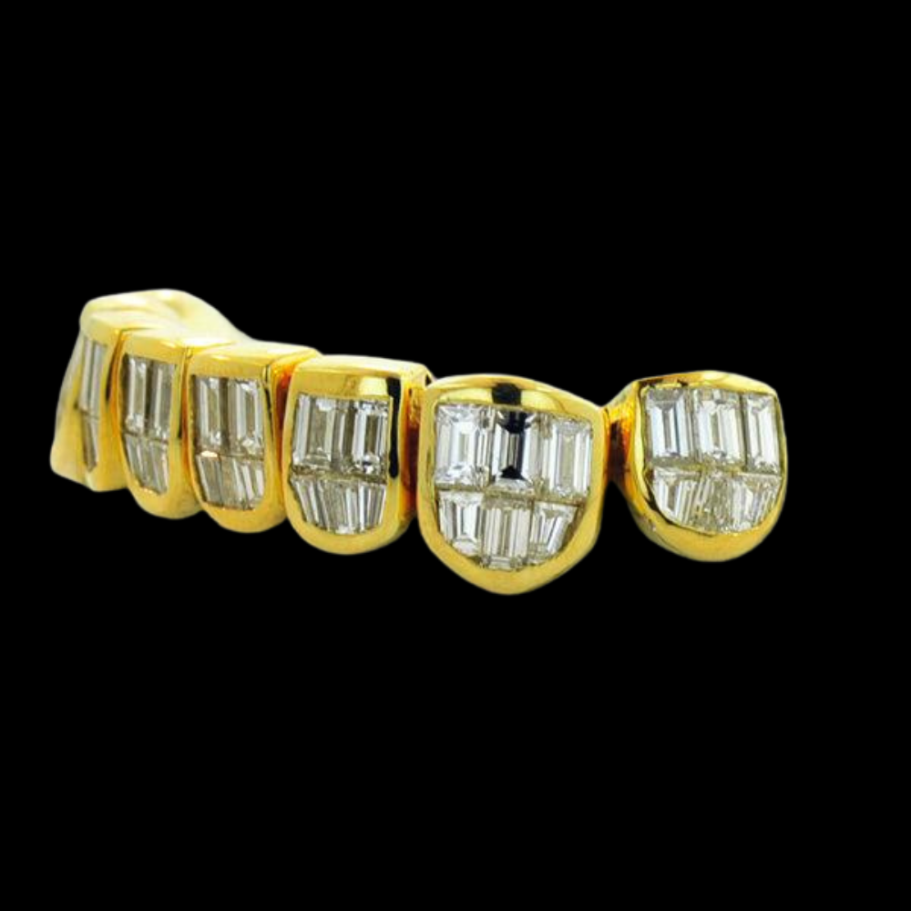 Invisible Baguette 18k Grillz