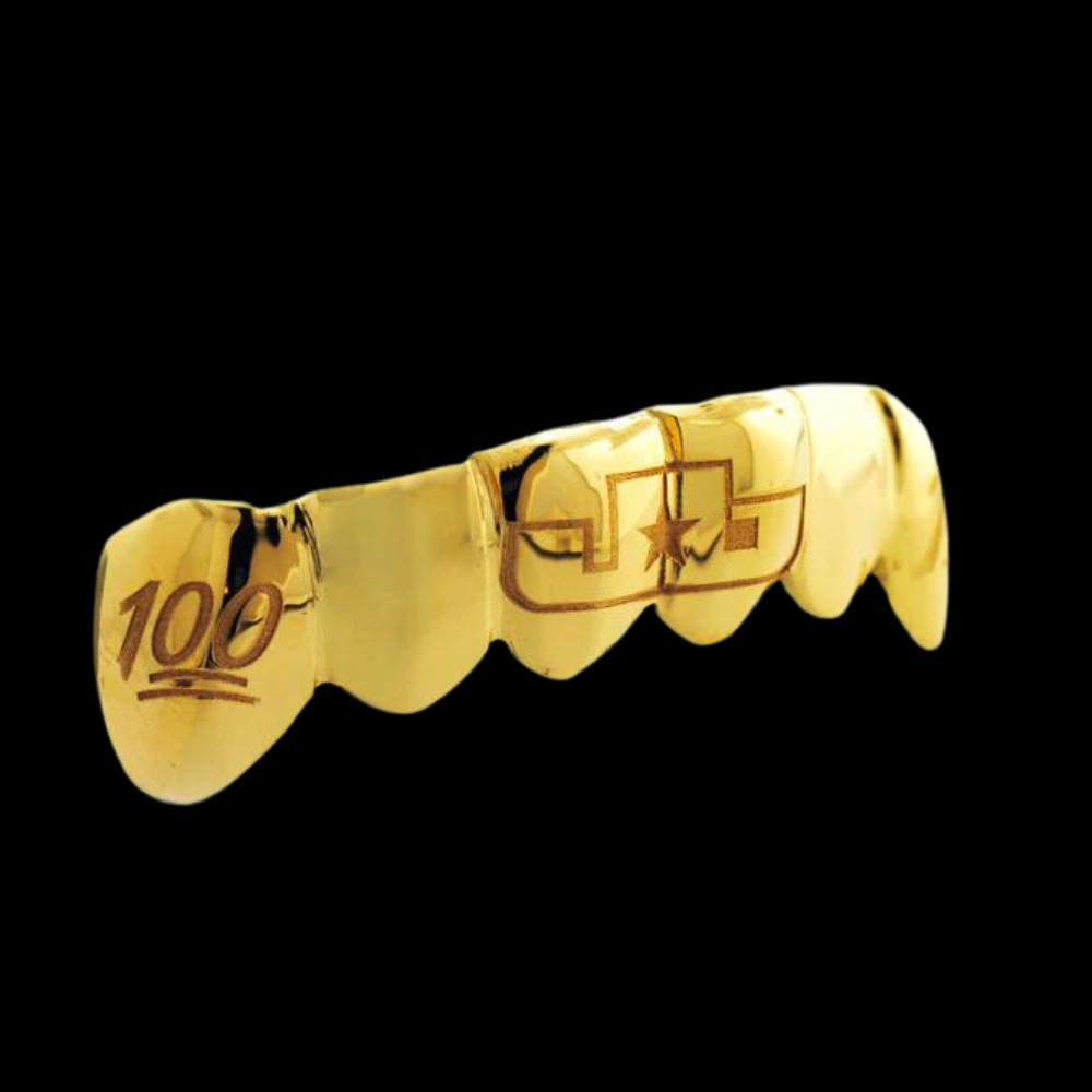 4 Engraved Teeth.