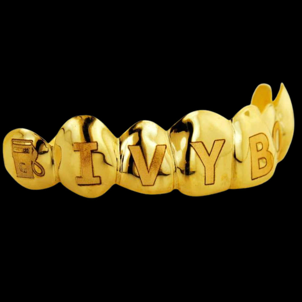 3 Engraved Teeth.