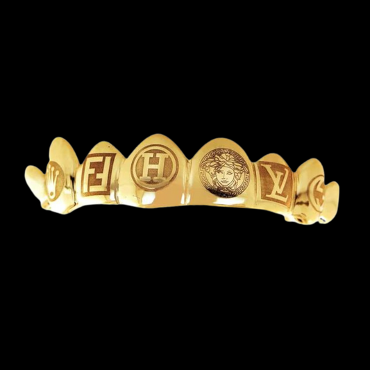 8 Solid 6 Engraved Teeth