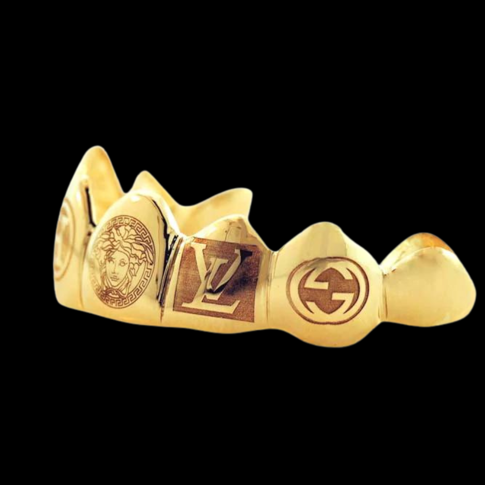 8 Solid 6 Engraved Teeth