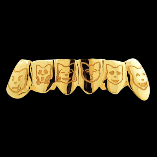 6 Engraved Teeth