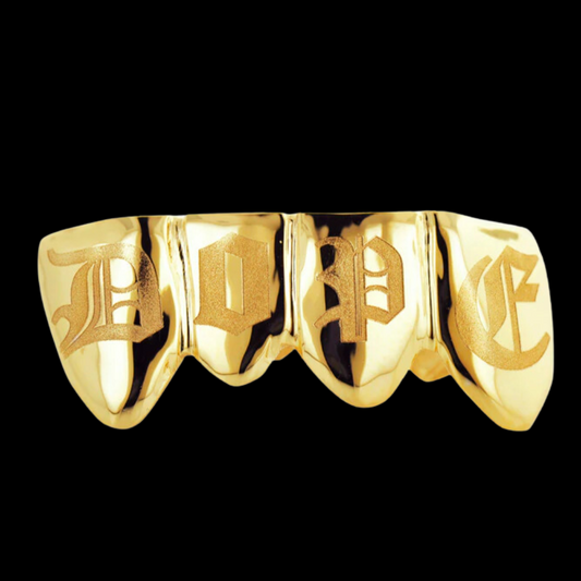 4 Engraved Teeth.