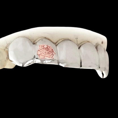 1 Tooth Engraved Teeth Grillz.