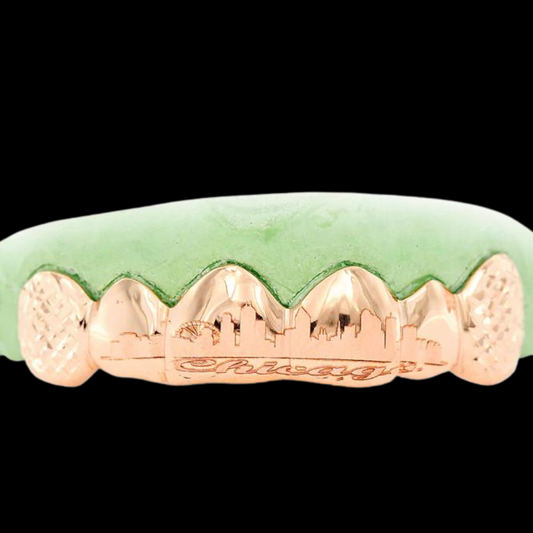 Engraved Teeth Grillz