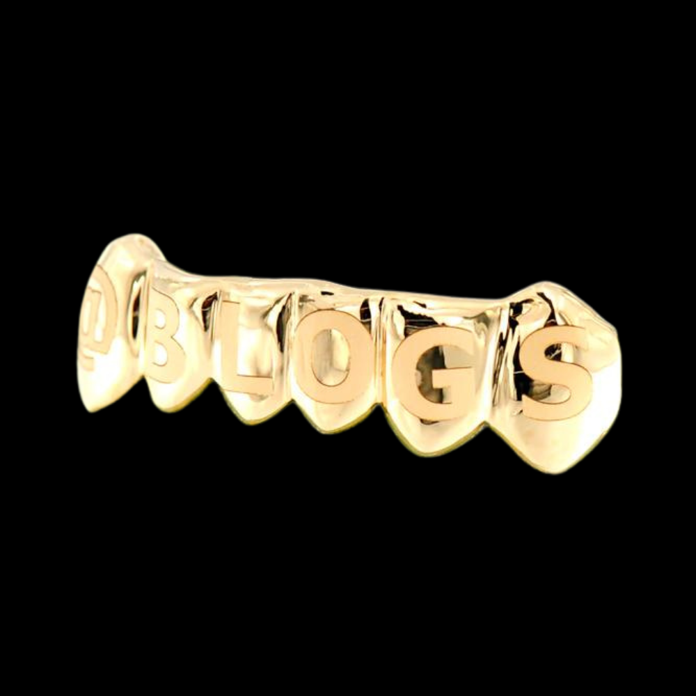 6 Custom Engraved Teeth.