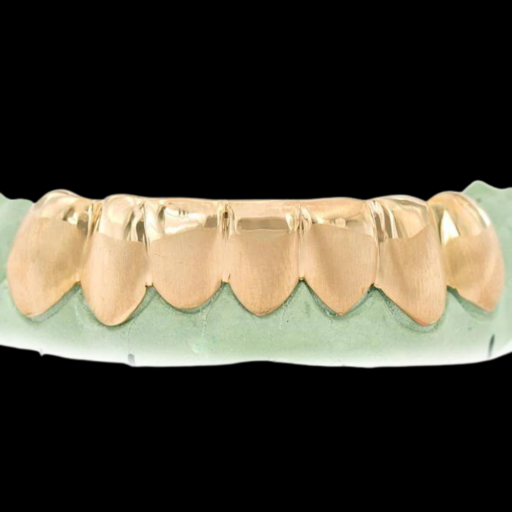 6 Teeth Solid Sand Finish Grillz.