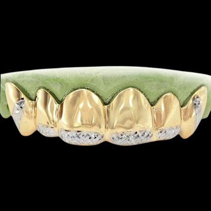 6 Piece Diamond Face Grillz.