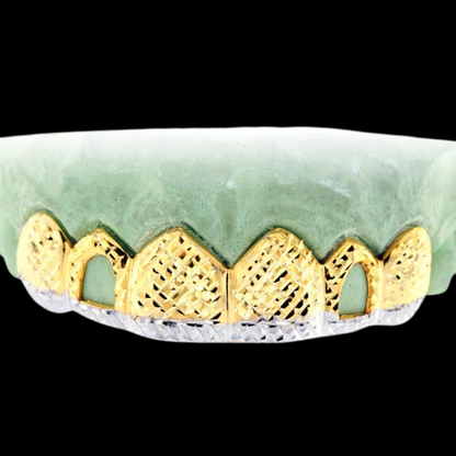 6 Teeth Diamond Cut Grillz.