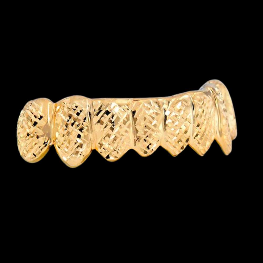 8 Piece Solid Grill With Diamond Cuts.
