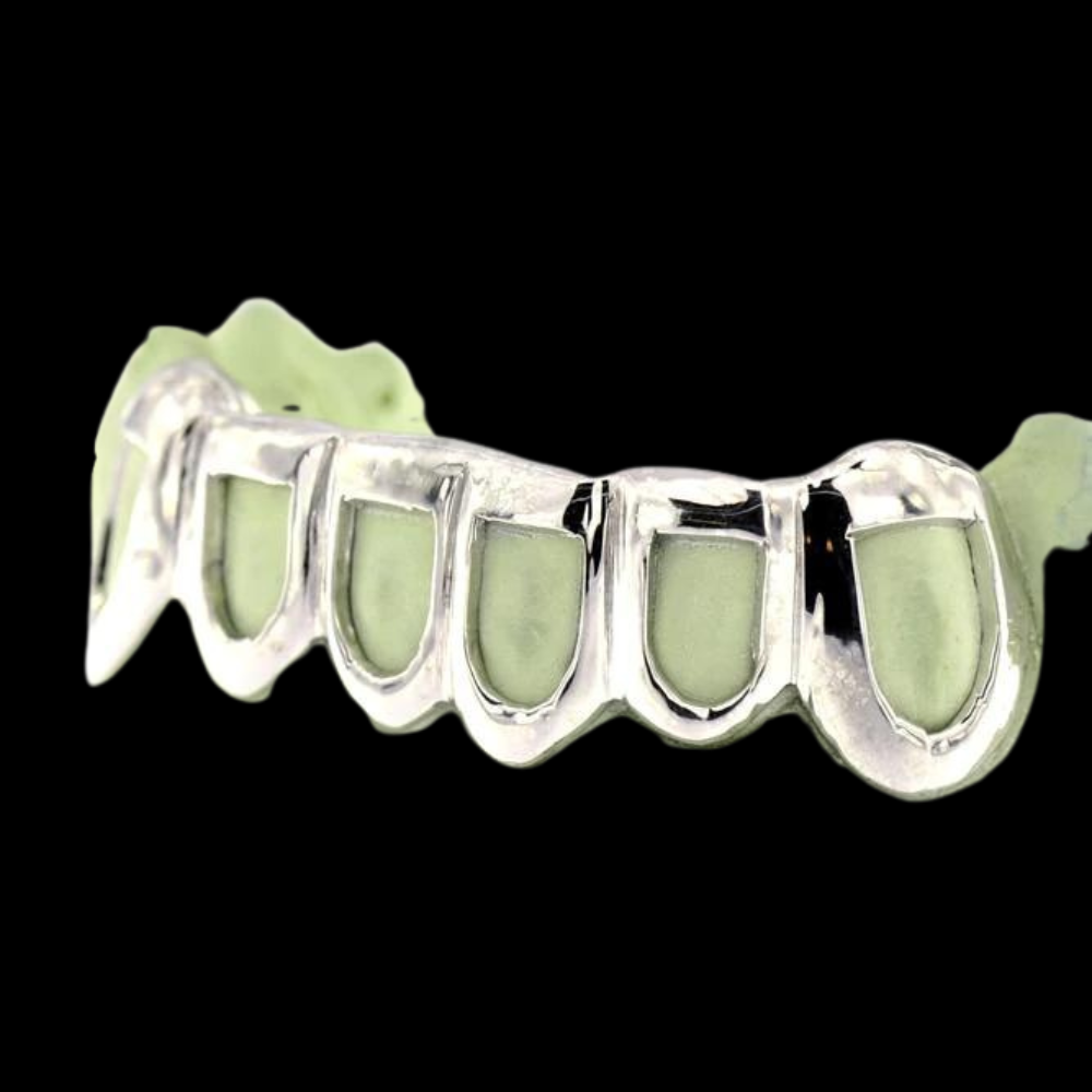 6 Piece Yellow Gold Open Face Grillz