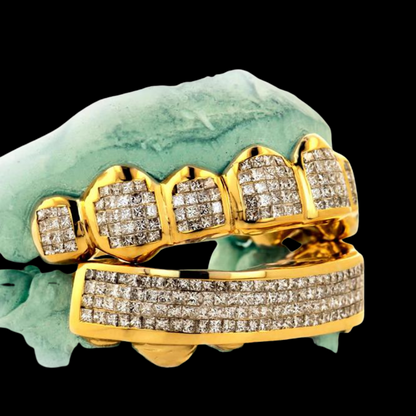 Travis Scott Custom Handset Princess Cut Invisible Set Grillz