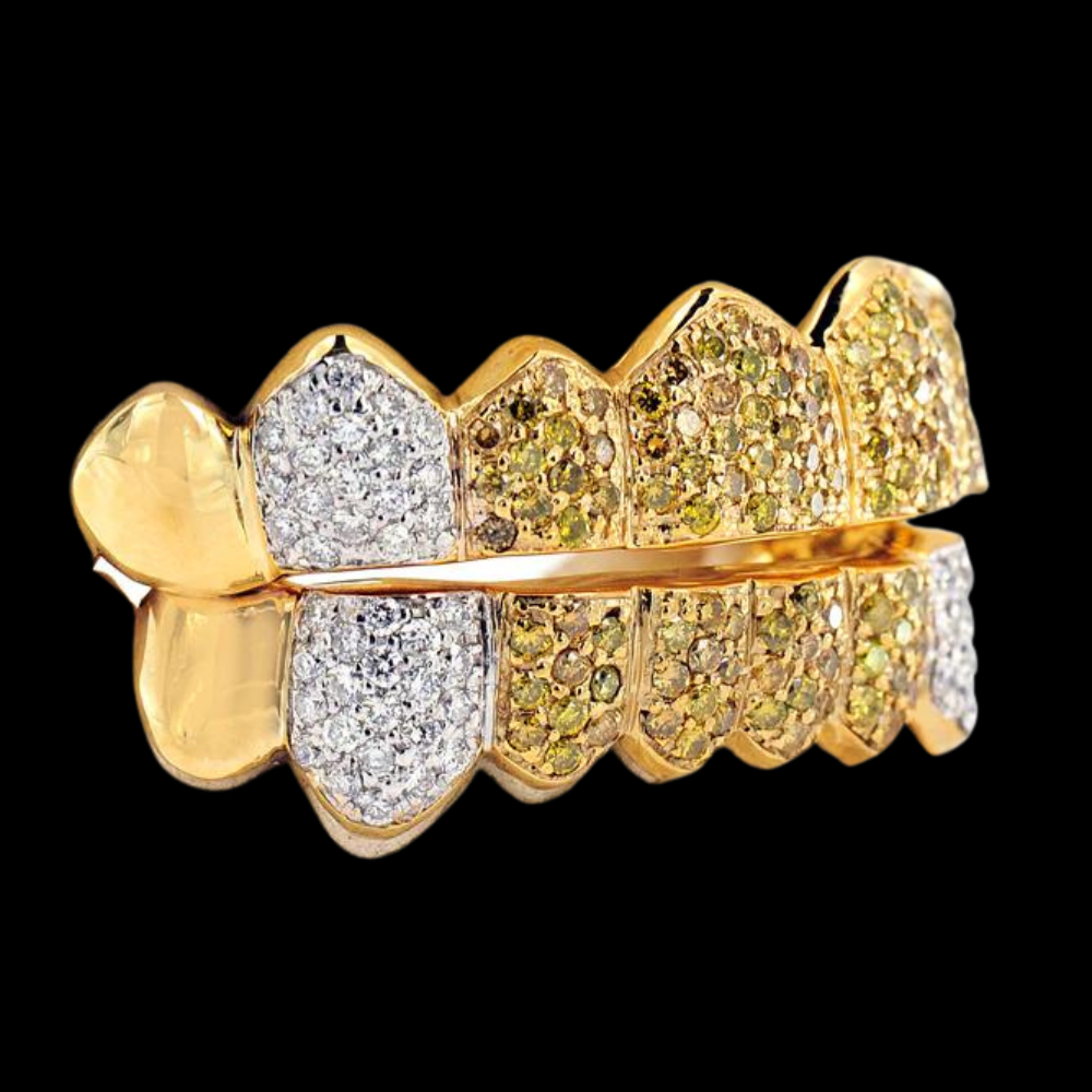 16 Piece Hand Prong Set Diamond Grillz