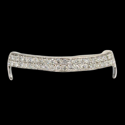 6 Teeth 2 Diamond Row Bar Grillz
