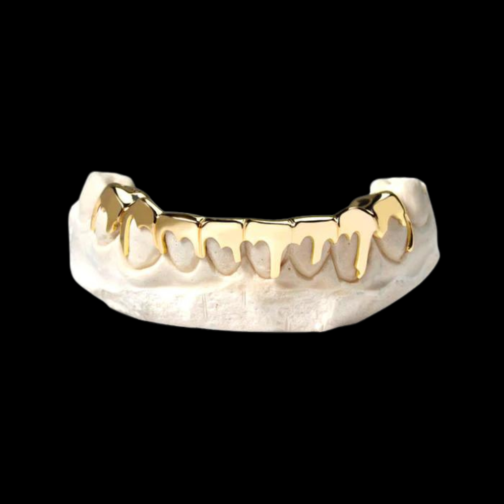 Custom Extra Sharp Drip Gold Grillz