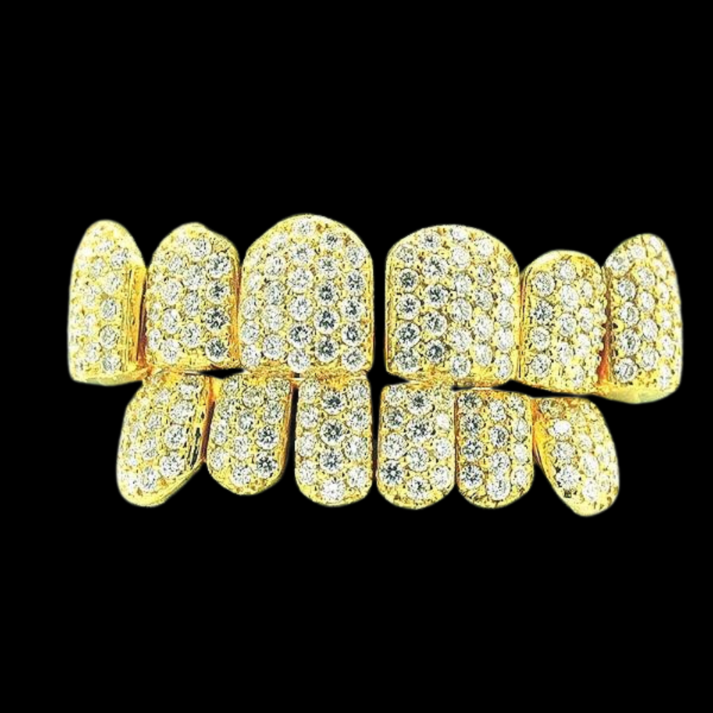 Individual Diamond Prong Set Permanent Teeth Grillz