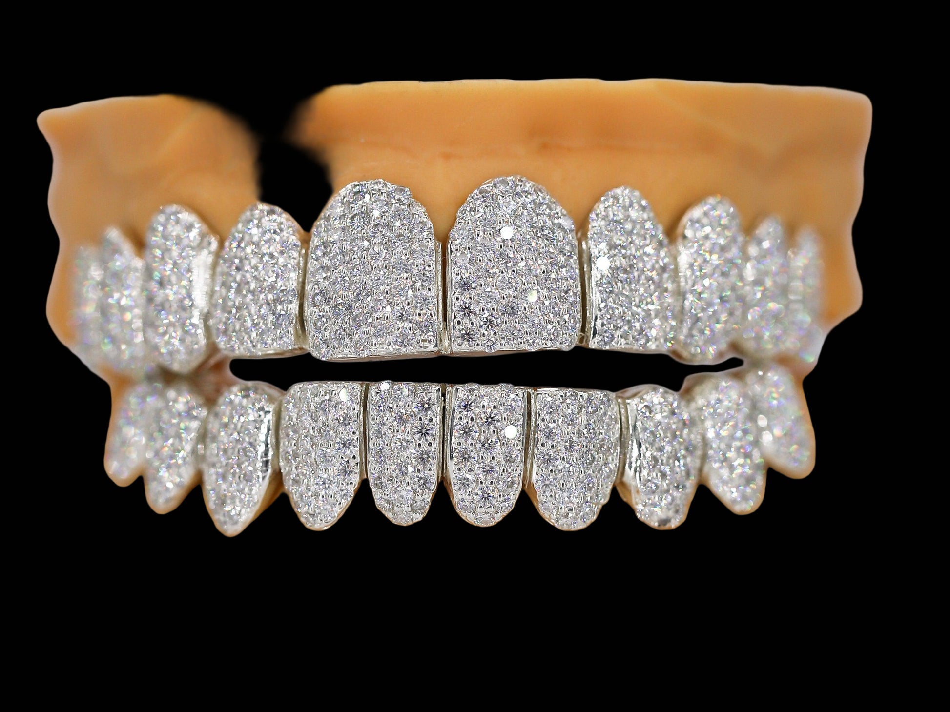 Custom Permanent VVS Moissanite Diamond Grillz