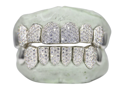 8 on 8 VVS Moissanite Diamond Grillz