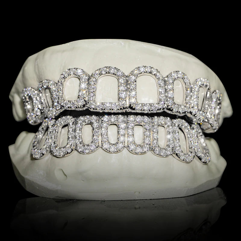 Iced Open Face - VVS Moissanite Grillz