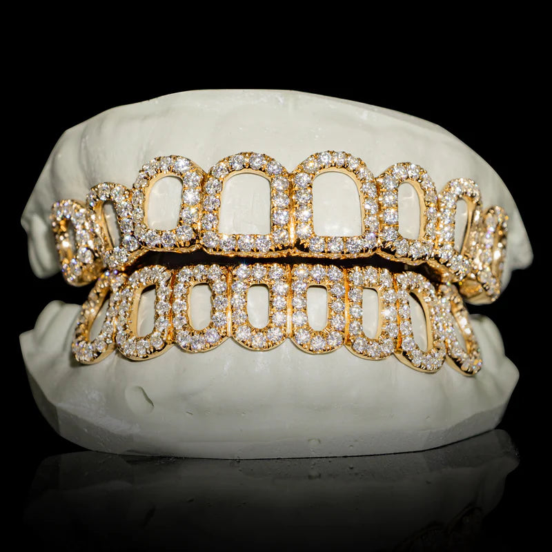 Iced Open Face - VVS Moissanite Grillz