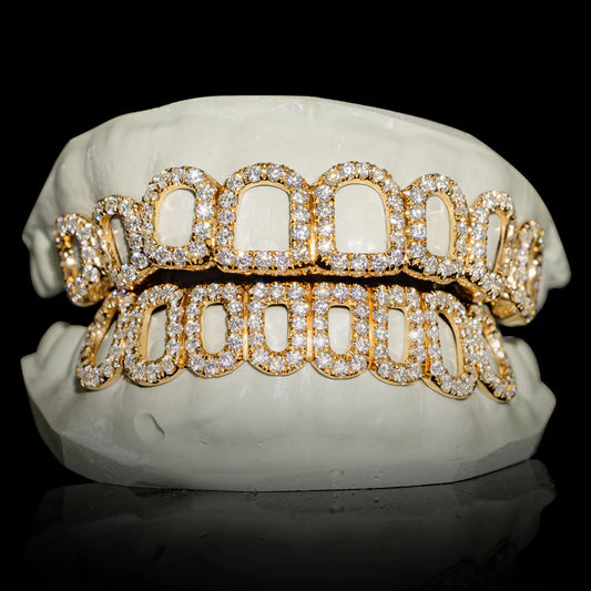 Iced Open Face - VVS Moissanite Grillz