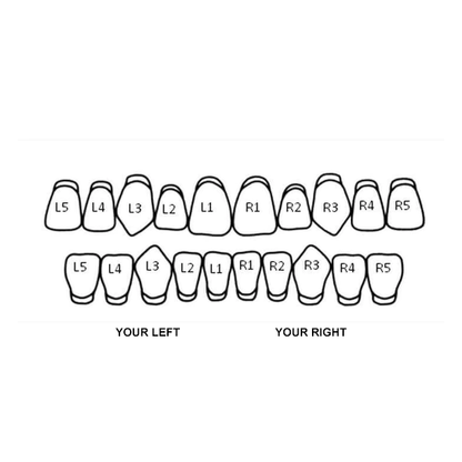 .925 Solid Sterling Silver Single Tooth Grillz