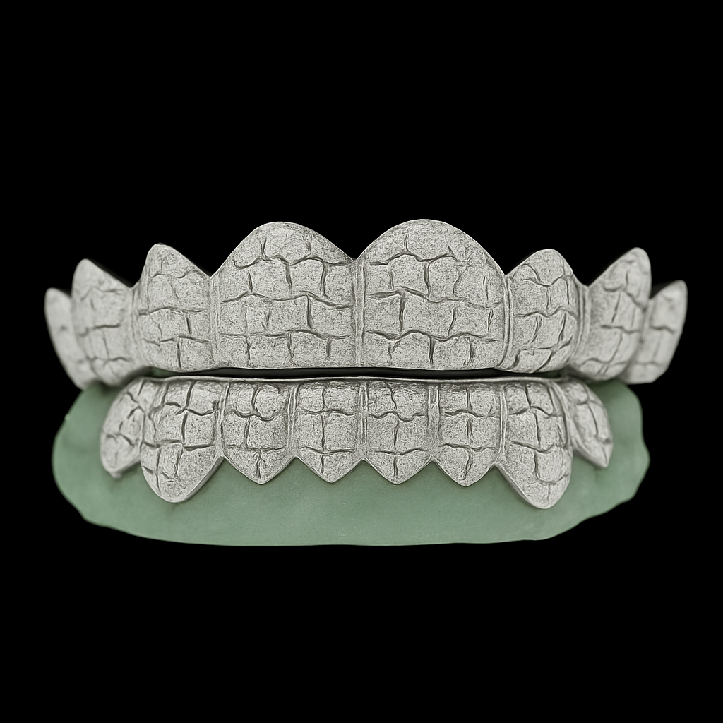 16 Piece Deep Cut Nugget Gold Grillz