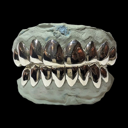 10K Solid White Gold Custom Grillz