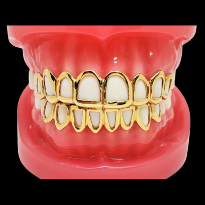 Custom Grillz Solid 10K Gold Open Face Custom Grillz