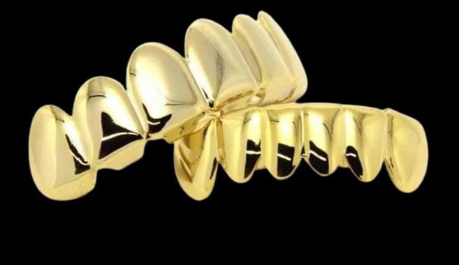 GOLD PLAIN MOST POPULAR GRILLZ