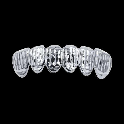 SOLID LUSTROUS GRILLZ I WHITE GOLD