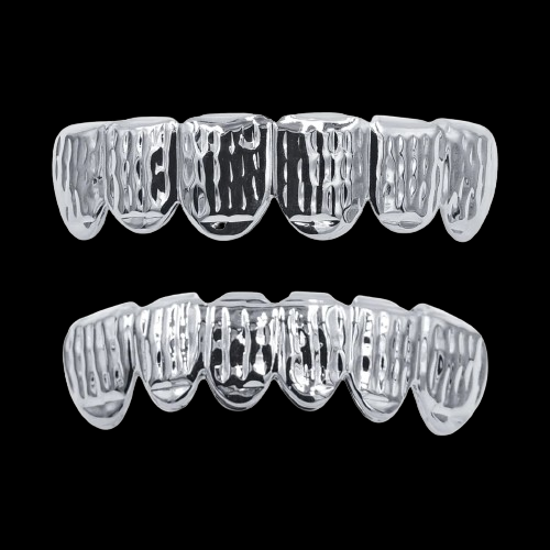 SOLID LUSTROUS GRILLZ I WHITE GOLD