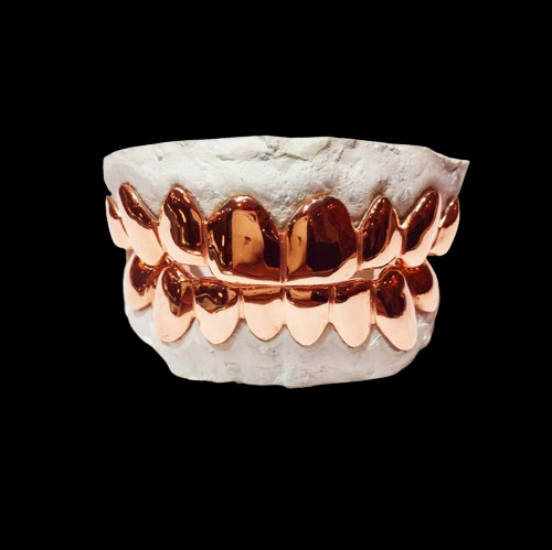 Custom Grillz, 10K Solid Rose Gold Custom Fit Real Grillz