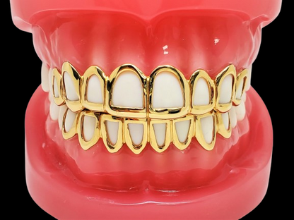 Custom Grillz, Solid 10K Gold Open Face Custom Handmade Grillz